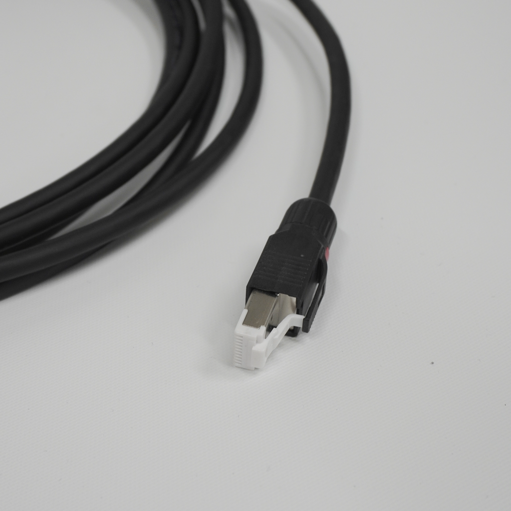 Flexible CAT6A cable, Draka, RJ45, black