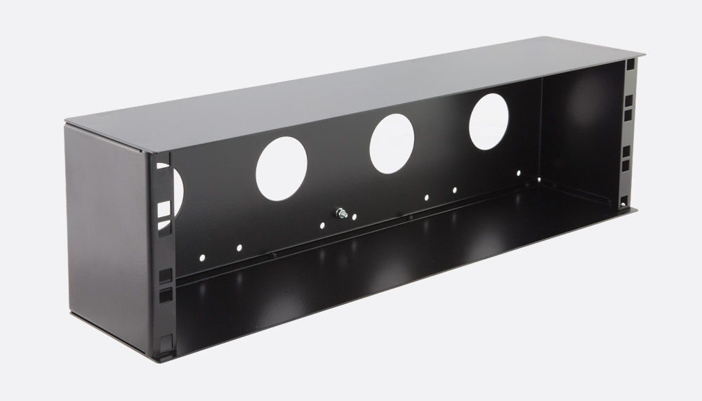 CANFORD RACKBOX 3U, 100mm deep, black