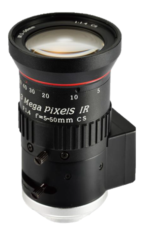 CS varifocal lens, 5 - 50mm