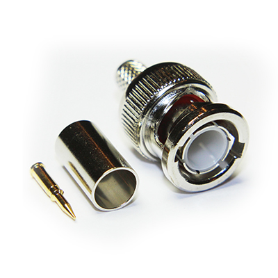 BNC Straight Crimp / Crimp Plug (1GHz)