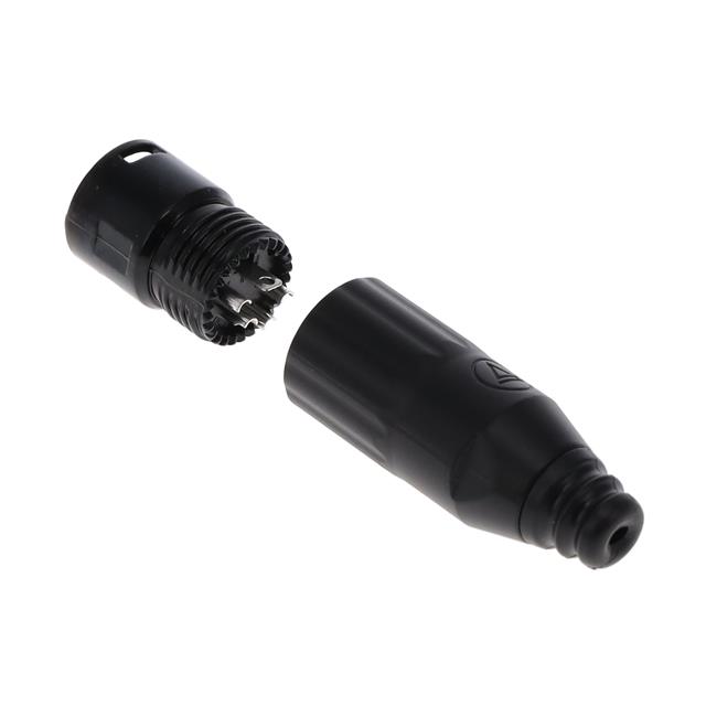 Switchcraft XLR cable connector, male, 4-pin, black