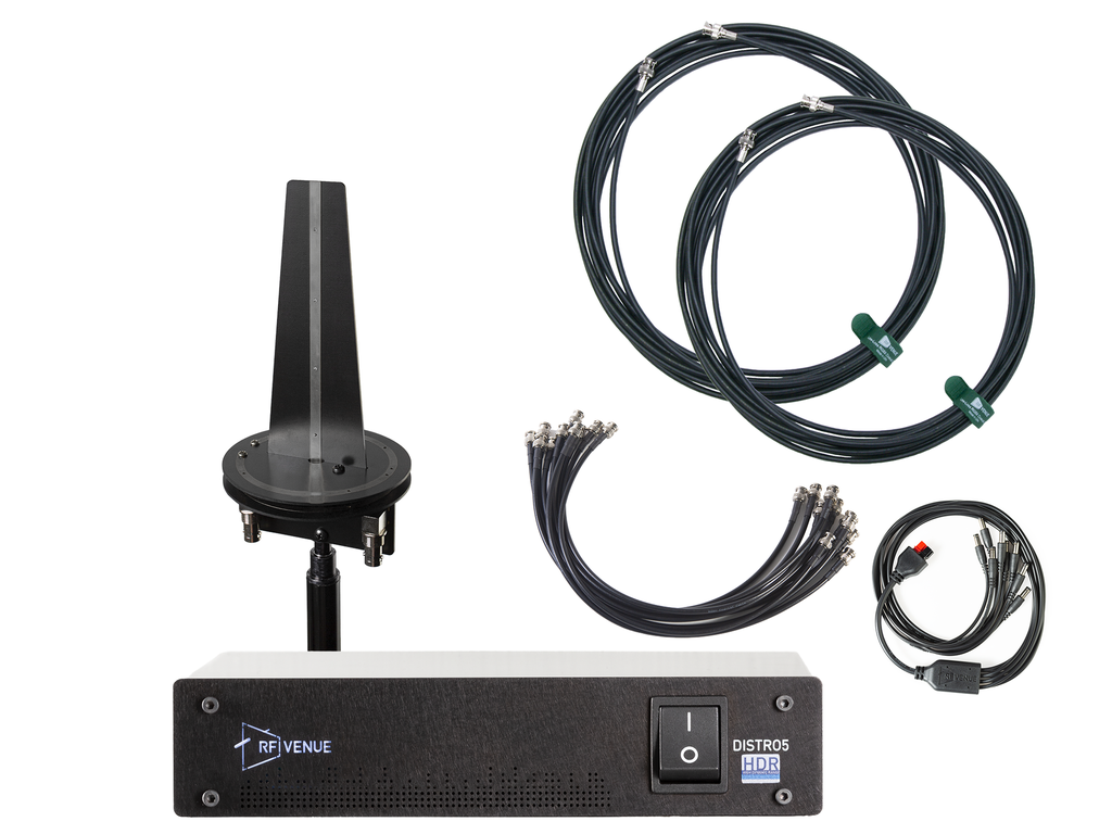 RF Venue - 5 Channel Wireless Mic Pack, Diversity Omni Antenna
