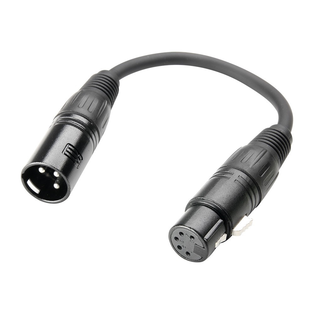 Adam Hall Cables 3 STAR DHM 0020 - Adapter Cable DMX 5-pole XLR female to 3-pole XLR male | 0.2 m