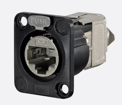 [CC6ABP] CANFORD CONNECT CAT6A Panel mounting, socket, shielded, black