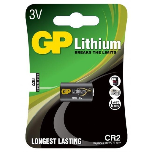 [GP-3703] GP Lithium Battery CR2 (1CR2/DLCR2), 3V