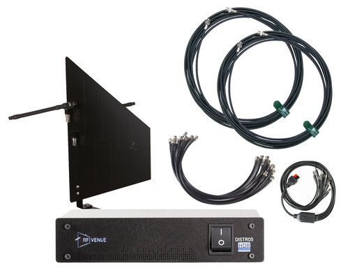 [RFV-DFINBD5] RF Venue - 5 Channel Wireless Mic Pack, Diversity Fin Wall-Mount Antenna, Black