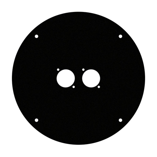 [70225D2] Adam Hall Cables 70225 D 2 - Front Panel for Cable Drum 70225 with 2 x D-Type Holes