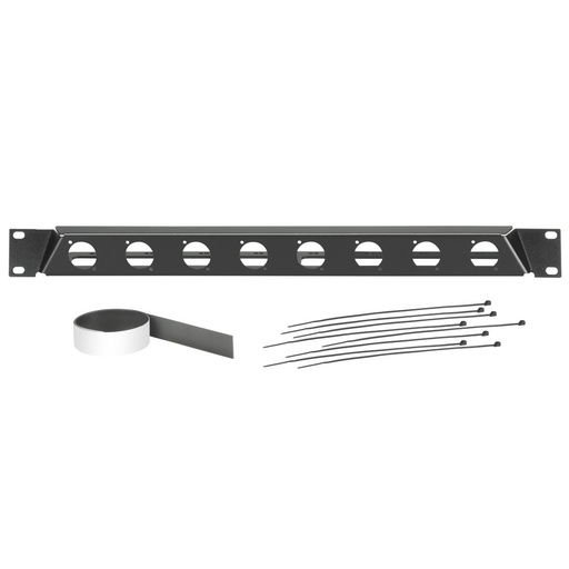 [872230] Adam Hall 19" Parts 872230 - 19" Angled Rack Panel for 8 x D-TYPE Sockets
